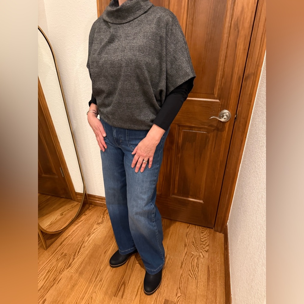 Gray Plaid Two-Piece Outfit